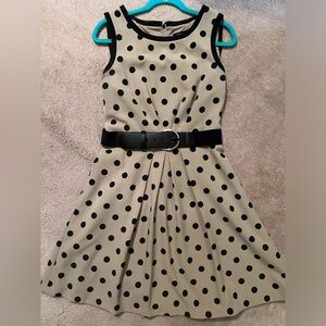 Tahari Arthur S Levine Polka Dot Dress Size 8